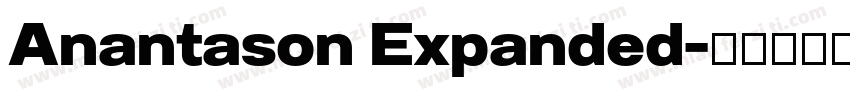 Anantason Expanded字体转换